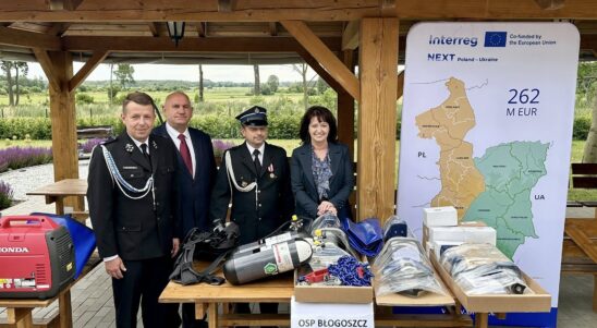 Handover of rescue equipment to volunteer firefighters from the Siedlce Commune