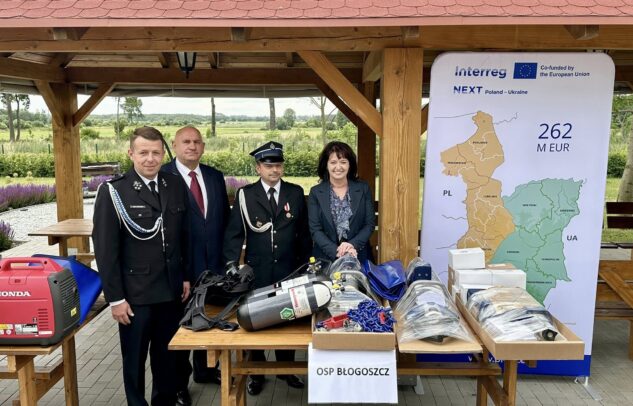  Передачарятувального обладнання добровільній пожежній команді в Седльце
