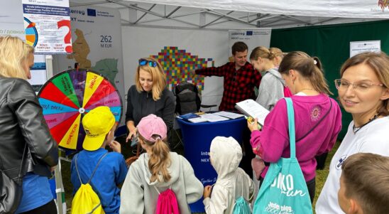 The  Poland – Ukraine Programme information zone at OnkoRun 2025
