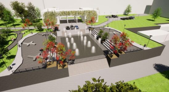 Szpital w kwietnej łące